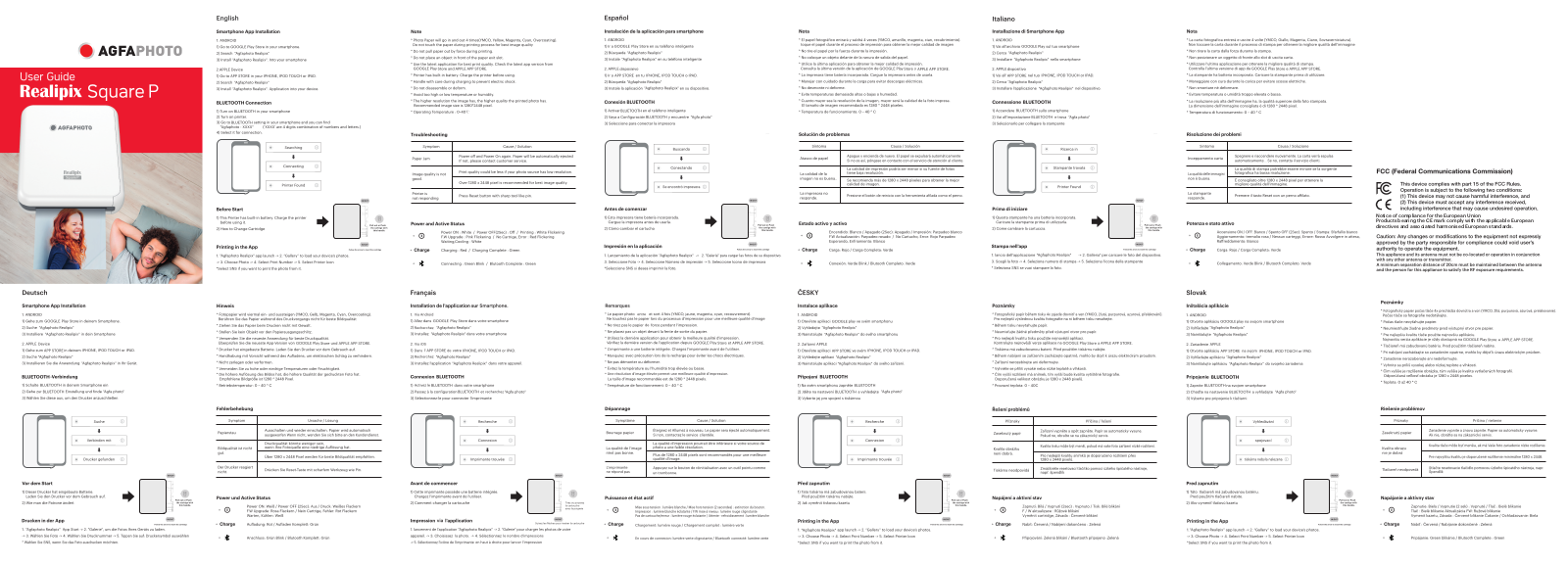 Agfaphoto REALIPIX SQUARE P User Manual