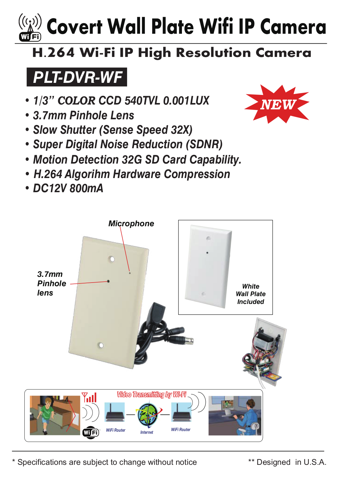 COP-USA PLT-DVR-WF Specsheet