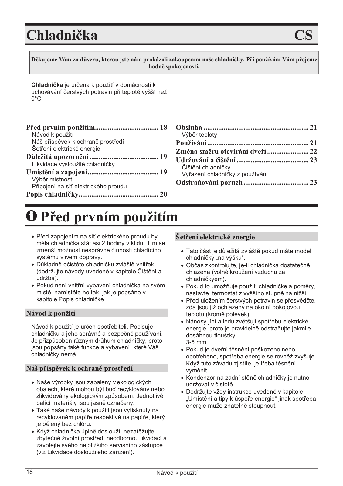 Gorenje R 3091 AW User Manual