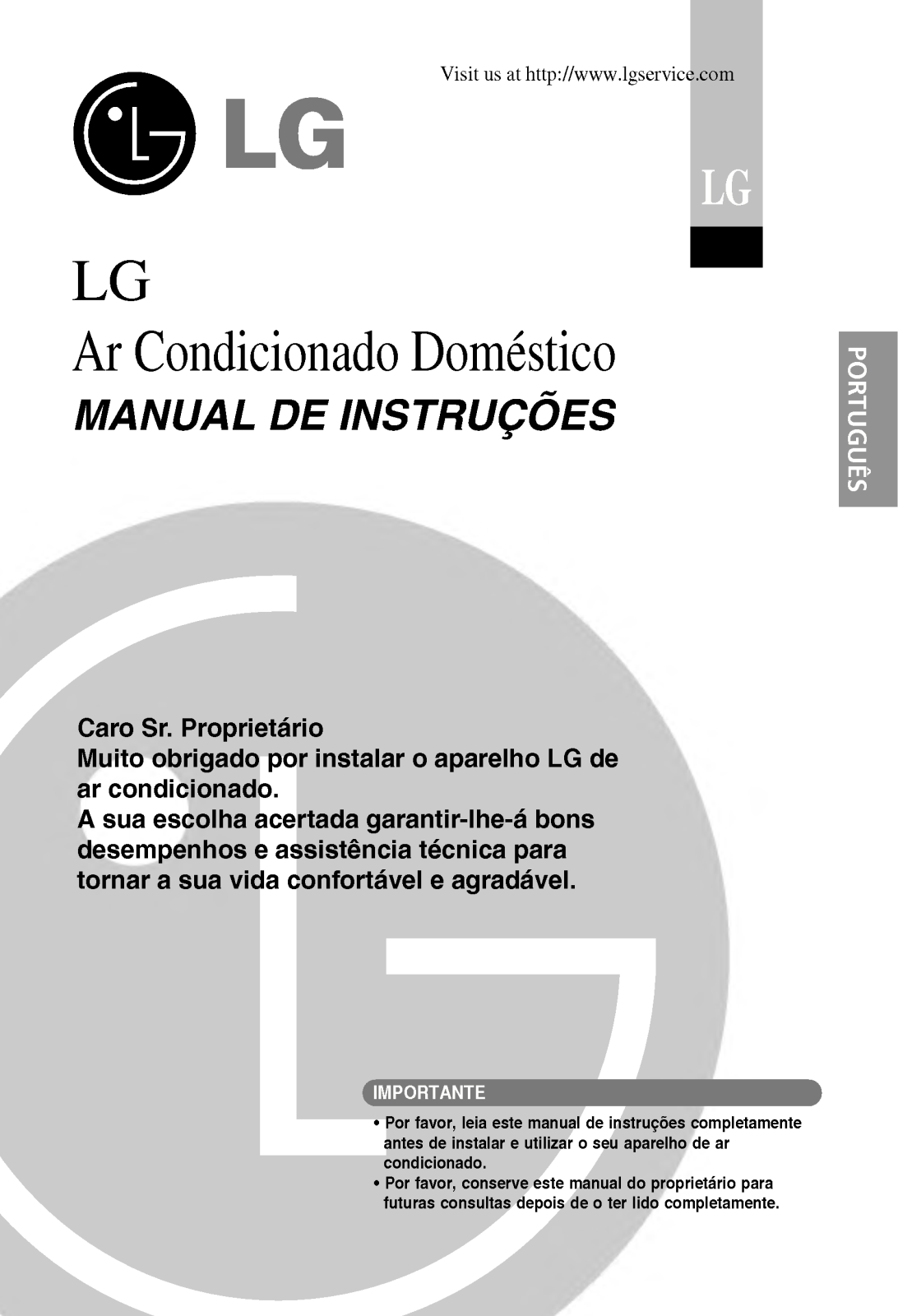 Lg C18AHR, C12AHM, AS-H1863MM3, C12AHR, A18AHB Instructions Manual