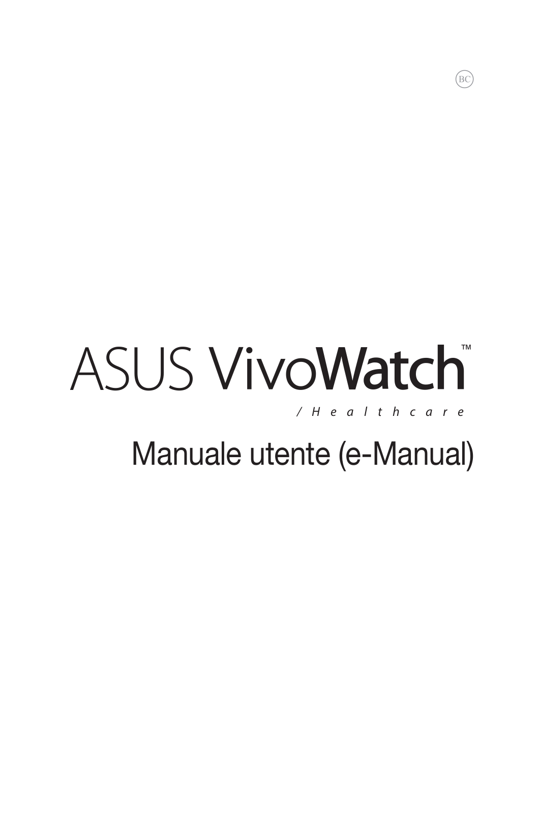 Asus HC-A01 E-manual