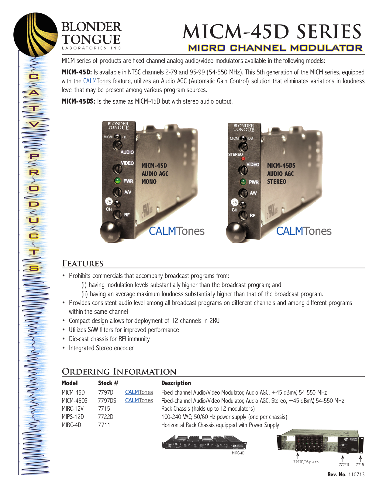 Blonder-Tongue MICM-45DS Specifications