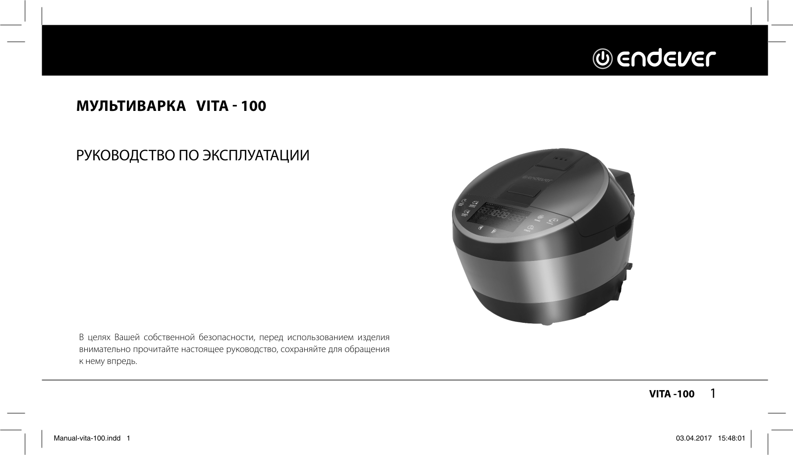 Endever Vita 100 User Manual