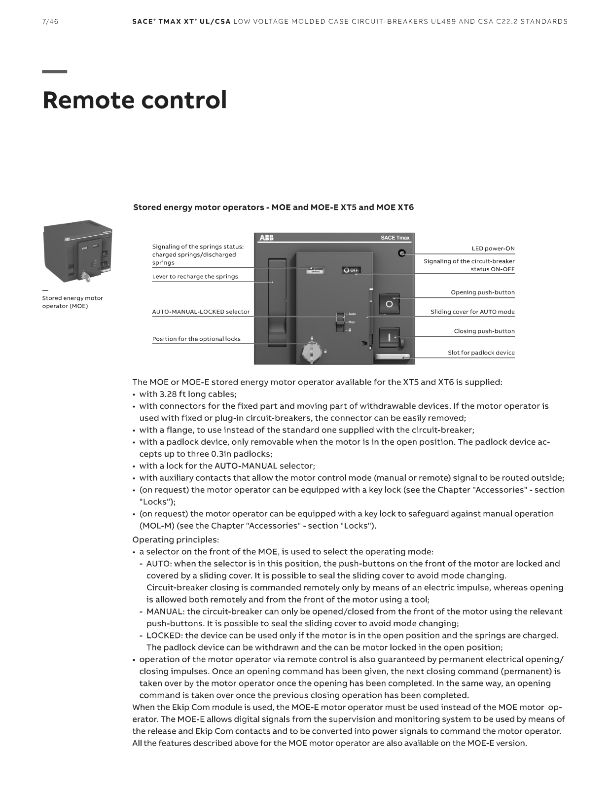ABB XT5 MOE, XT6 MOE User Manual - ManualMachine.com