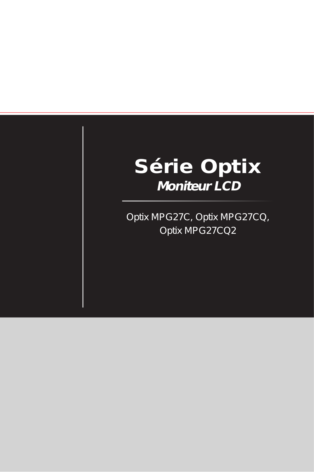 MSI OPTIX MPG27CQ User Manual