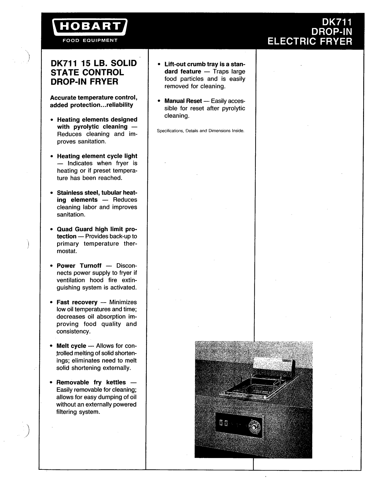 Hobart DK711 User Manual