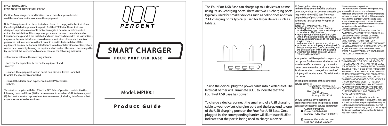 100 Percent MPU001 User Manual