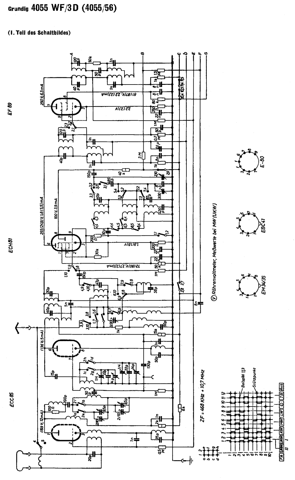 Grundig 4055-WF-3-D Schematic