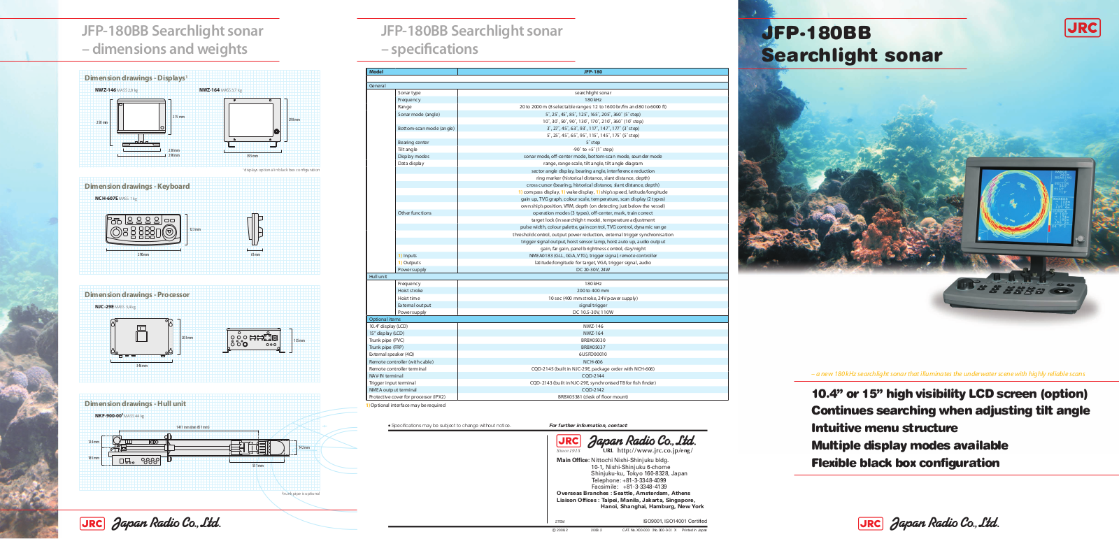 JRC JFP-180BB User Manual