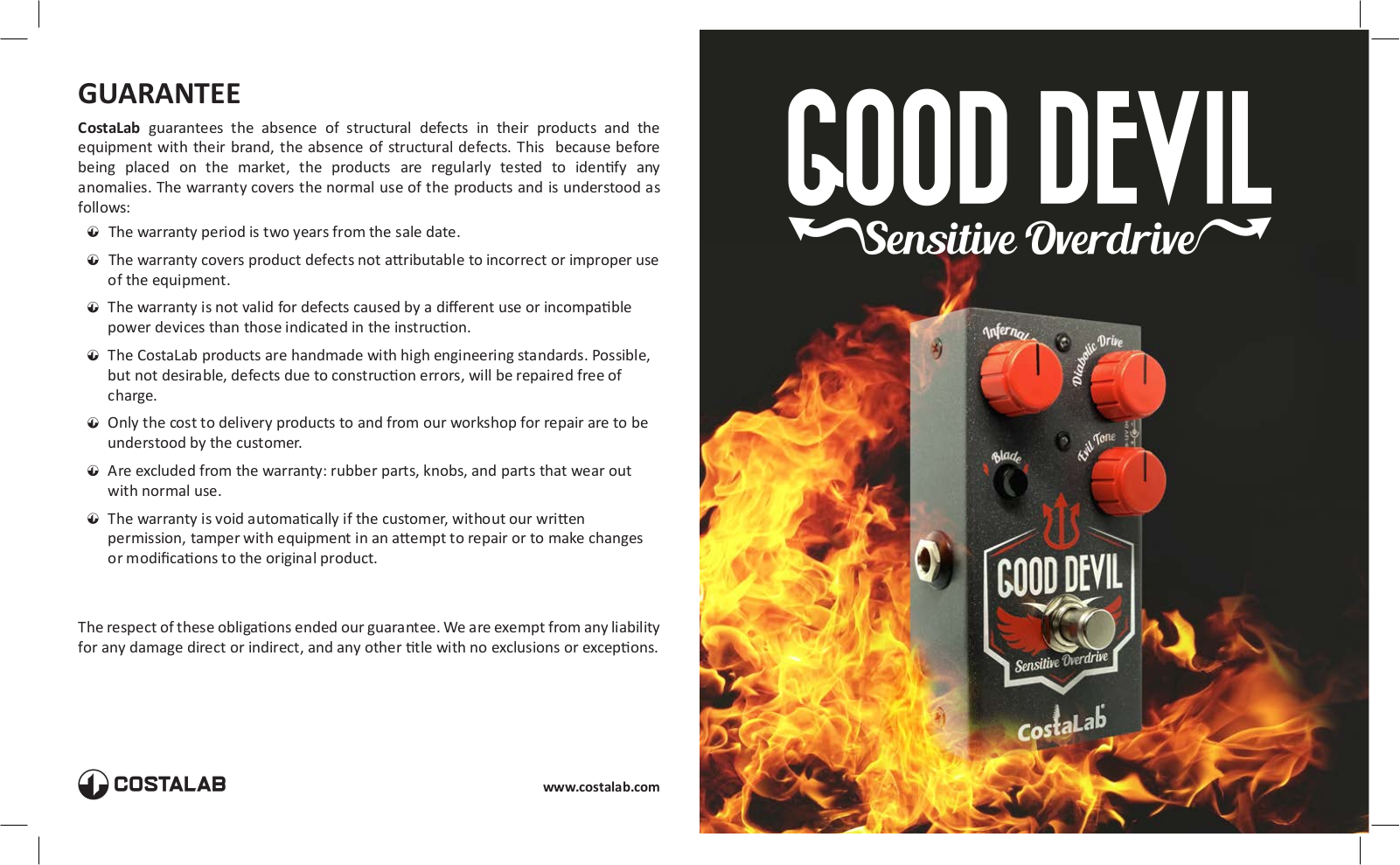 Costalab Good Devil User manual - ManualMachine.com