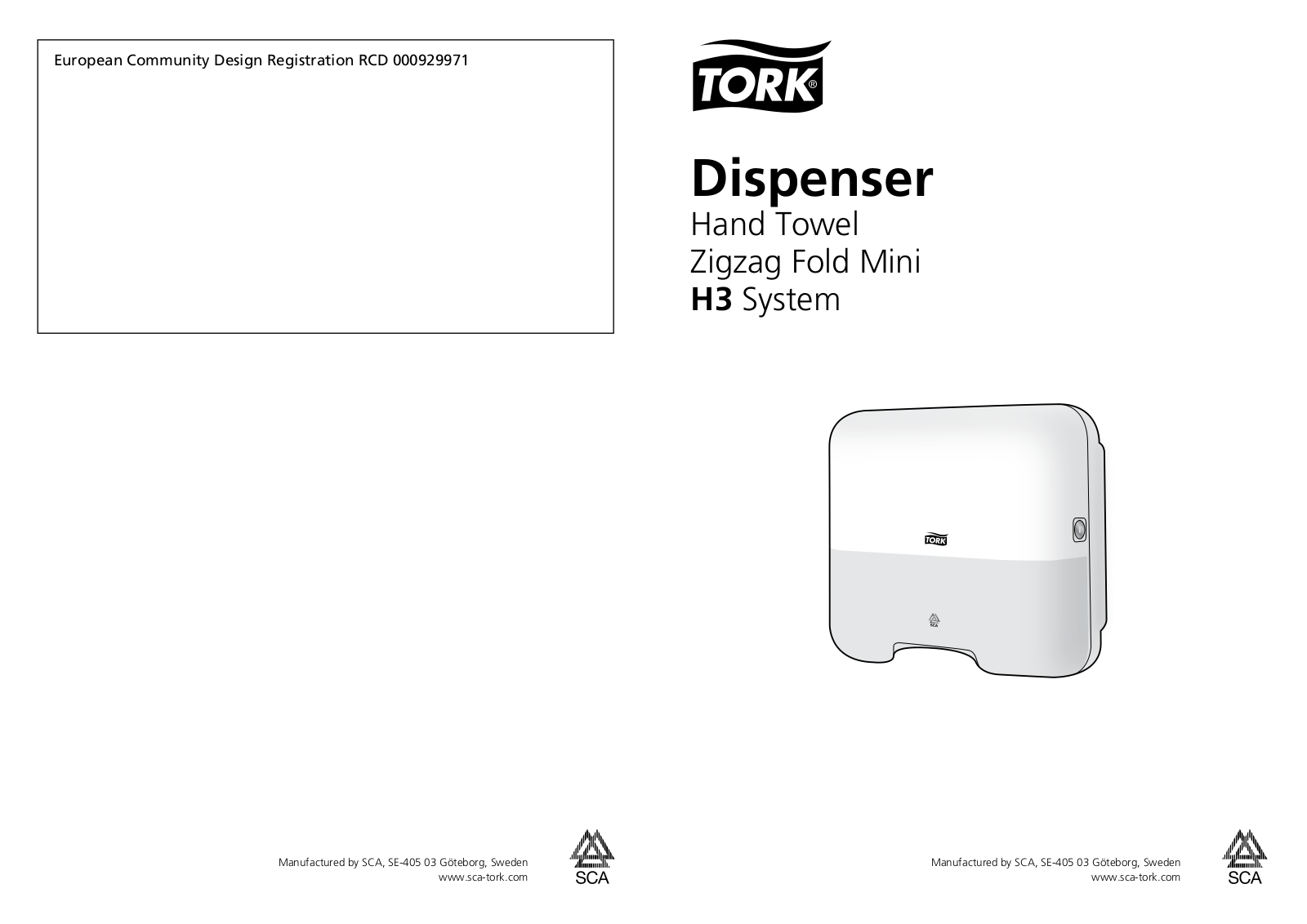 TORK H3 User guide