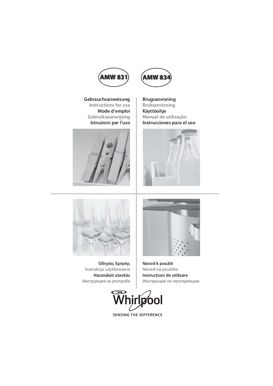 WHIRLPOOL AMW 834/IX User Manual