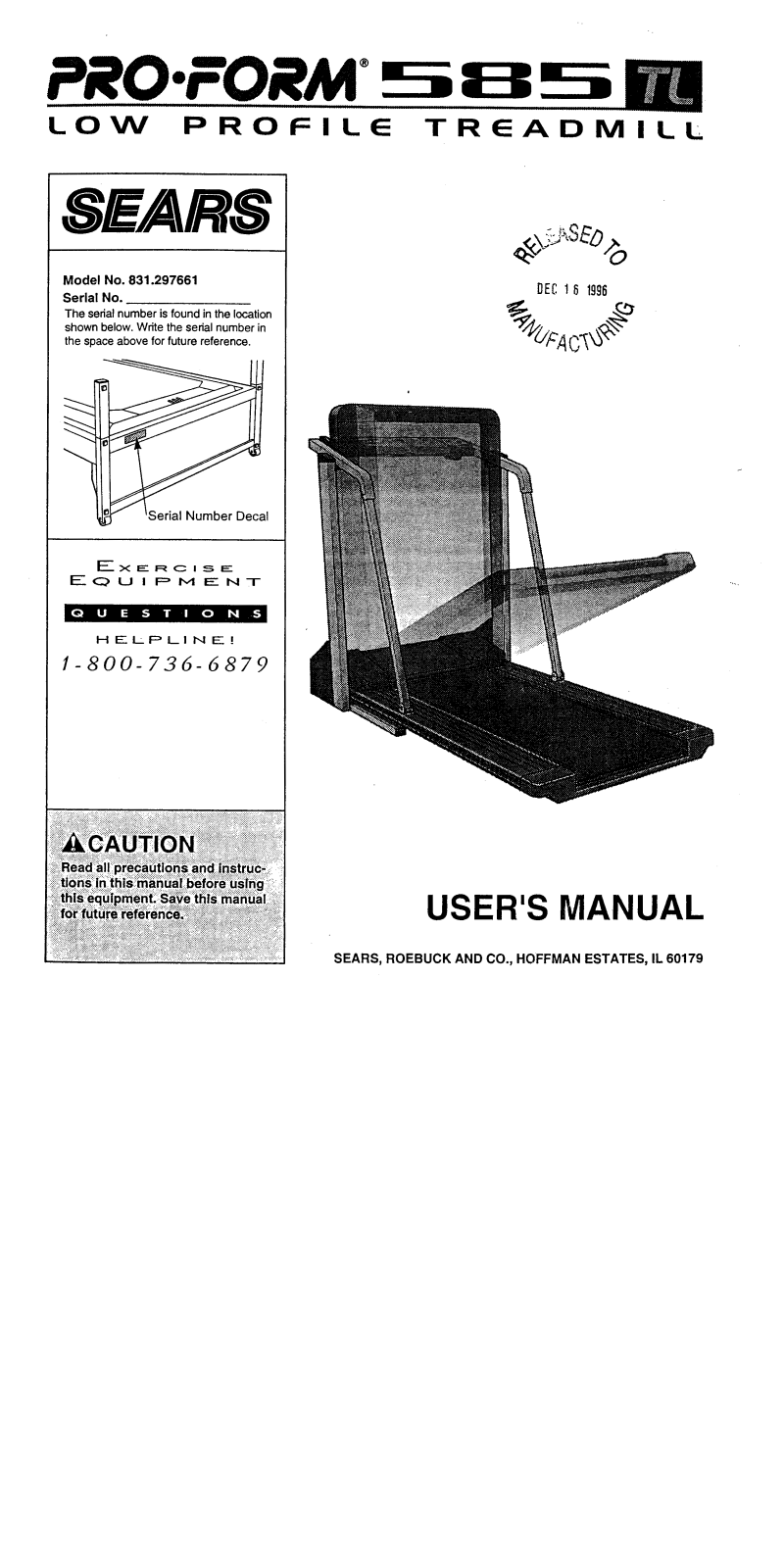 ProForm 297661 User Manual