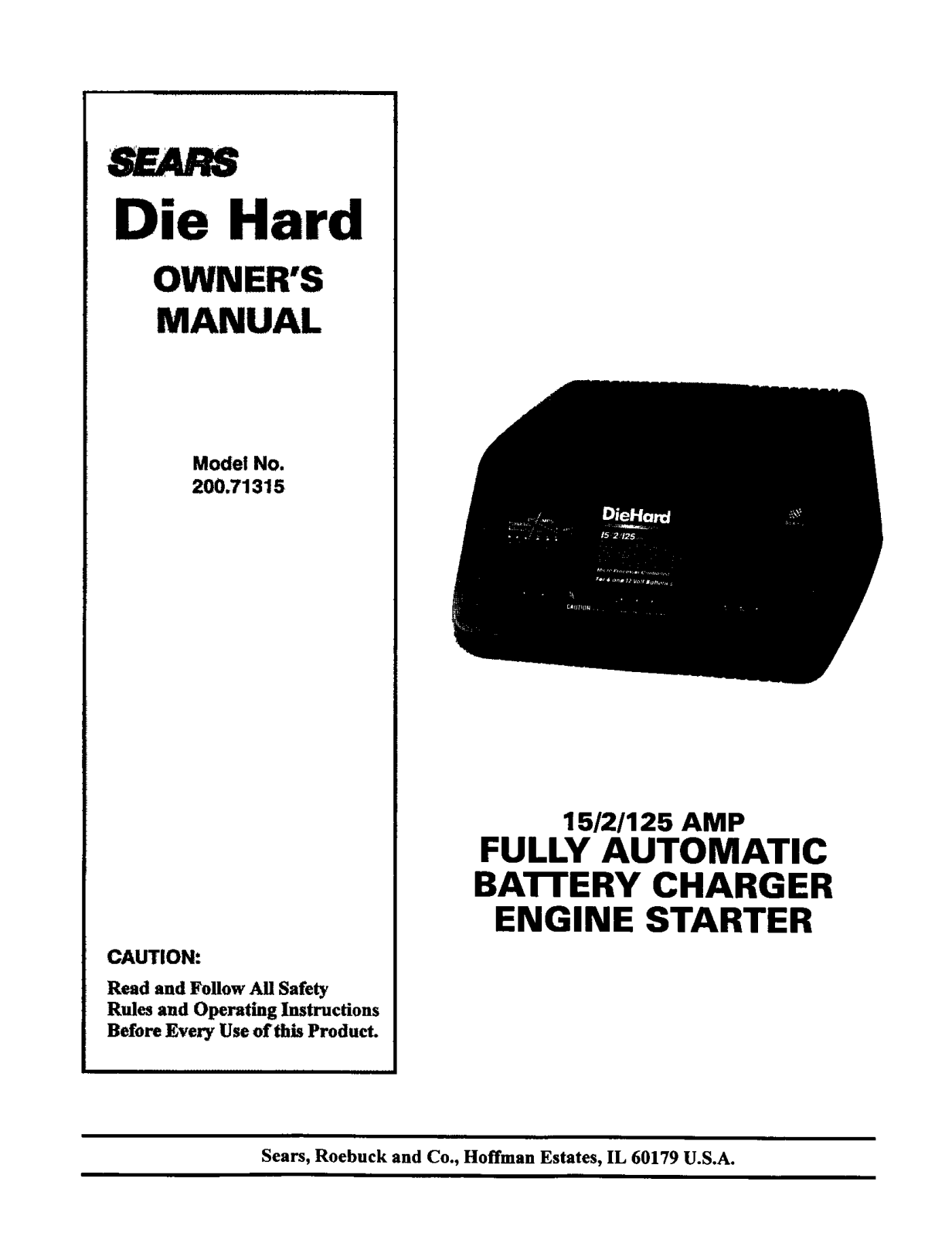 Diehard 200.71315 User Manual - ManualMachine.com