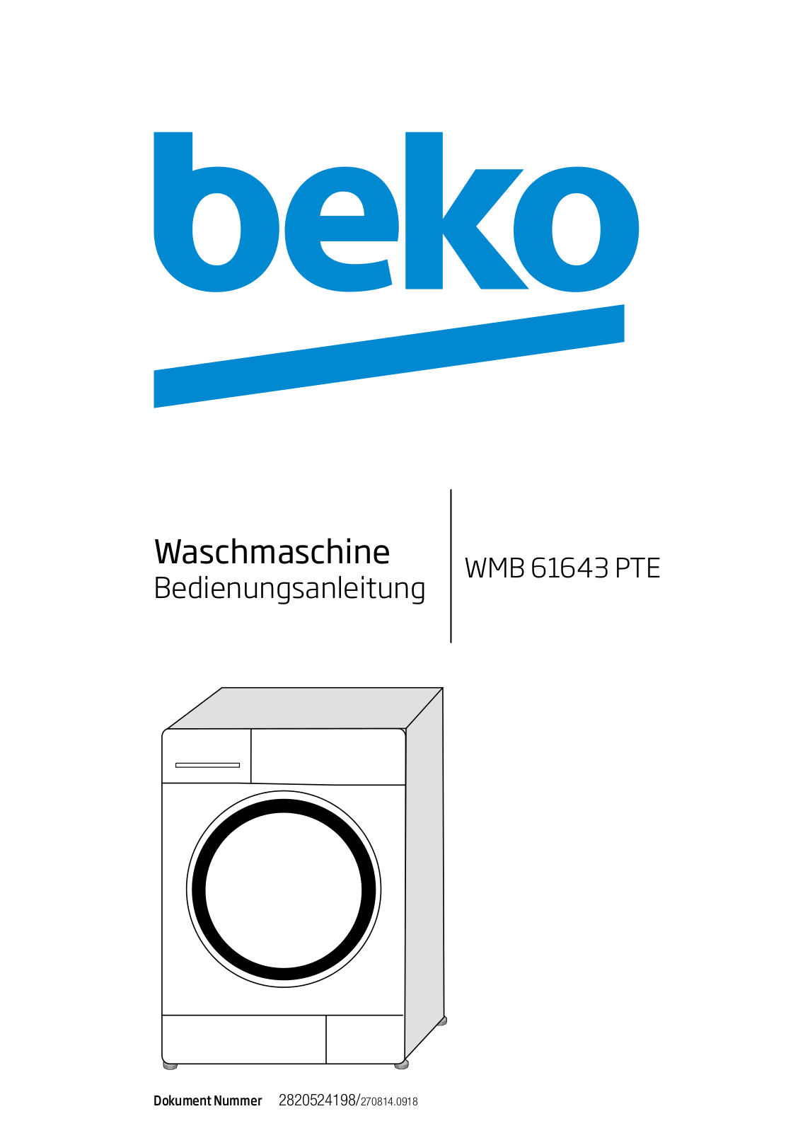 Beko WMB 61643 PTE User Manual