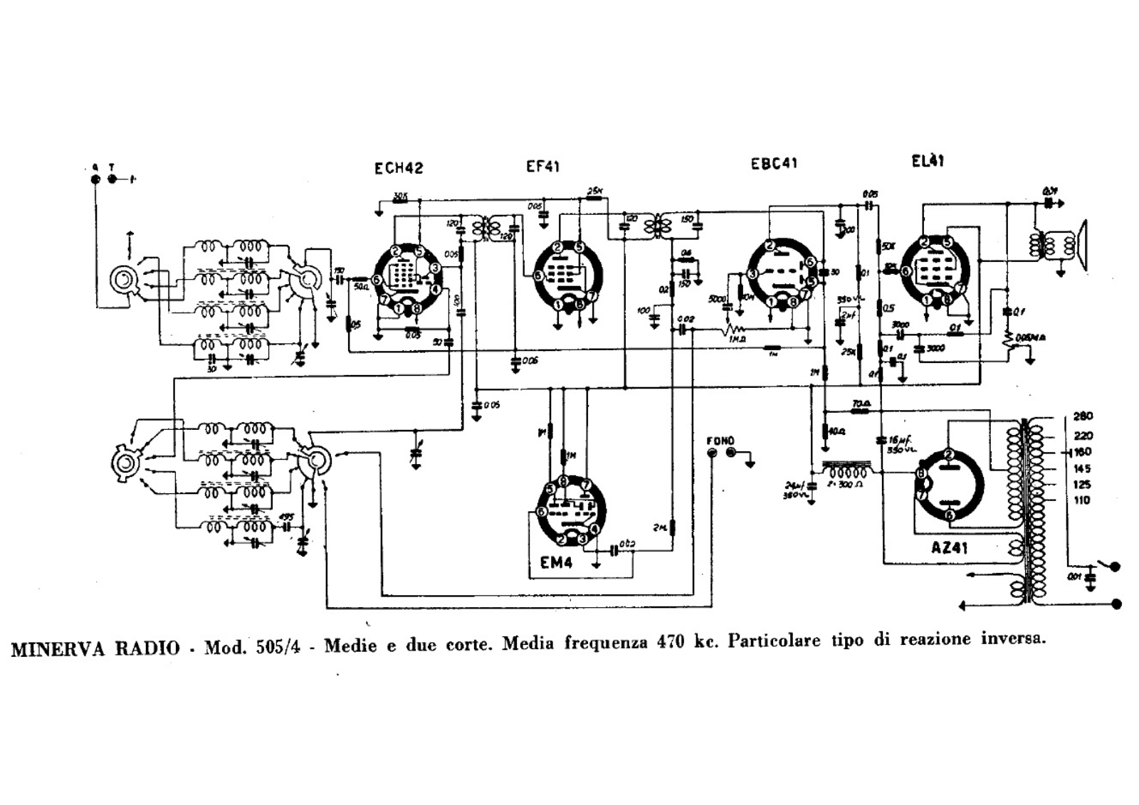 Minerva 505 4 schematic