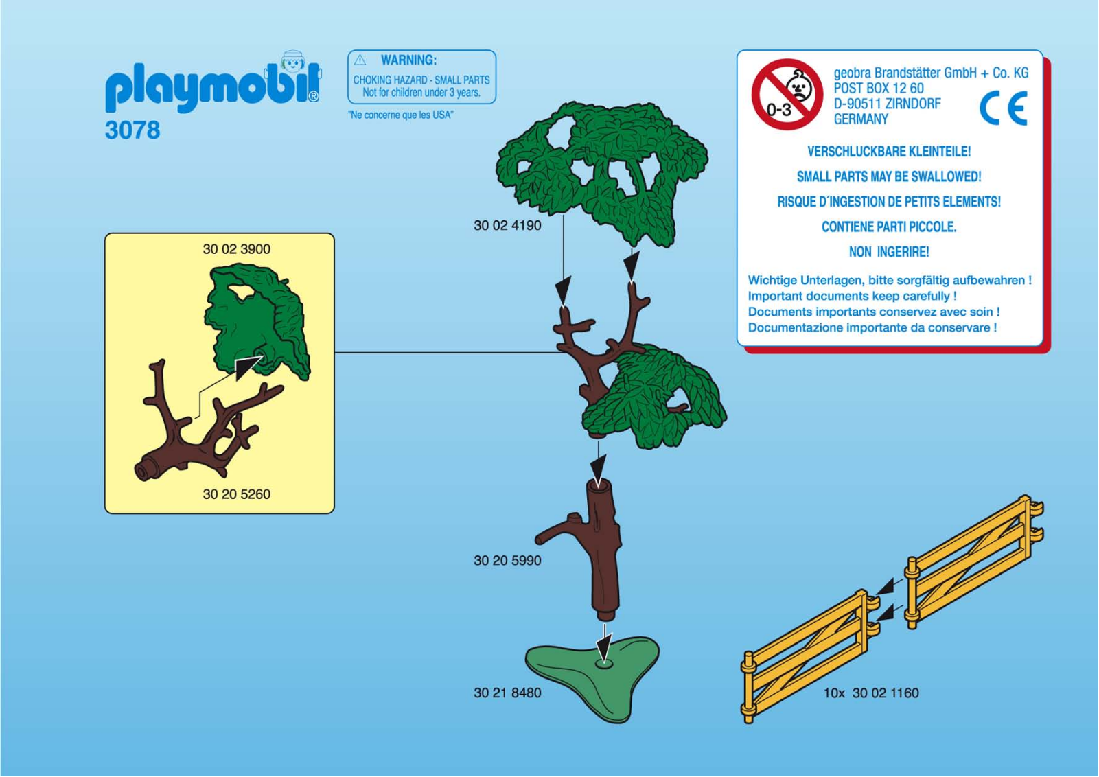 Playmobil 3078 Instructions