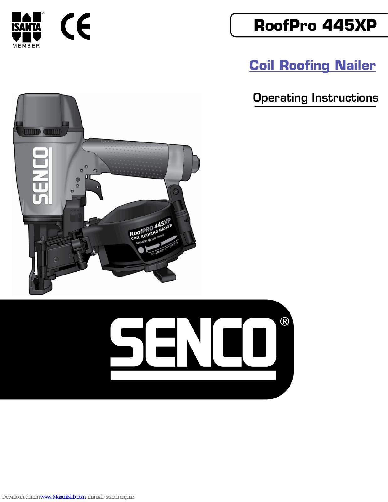 Senco RoofPro 445XP Operating Instructions Manual