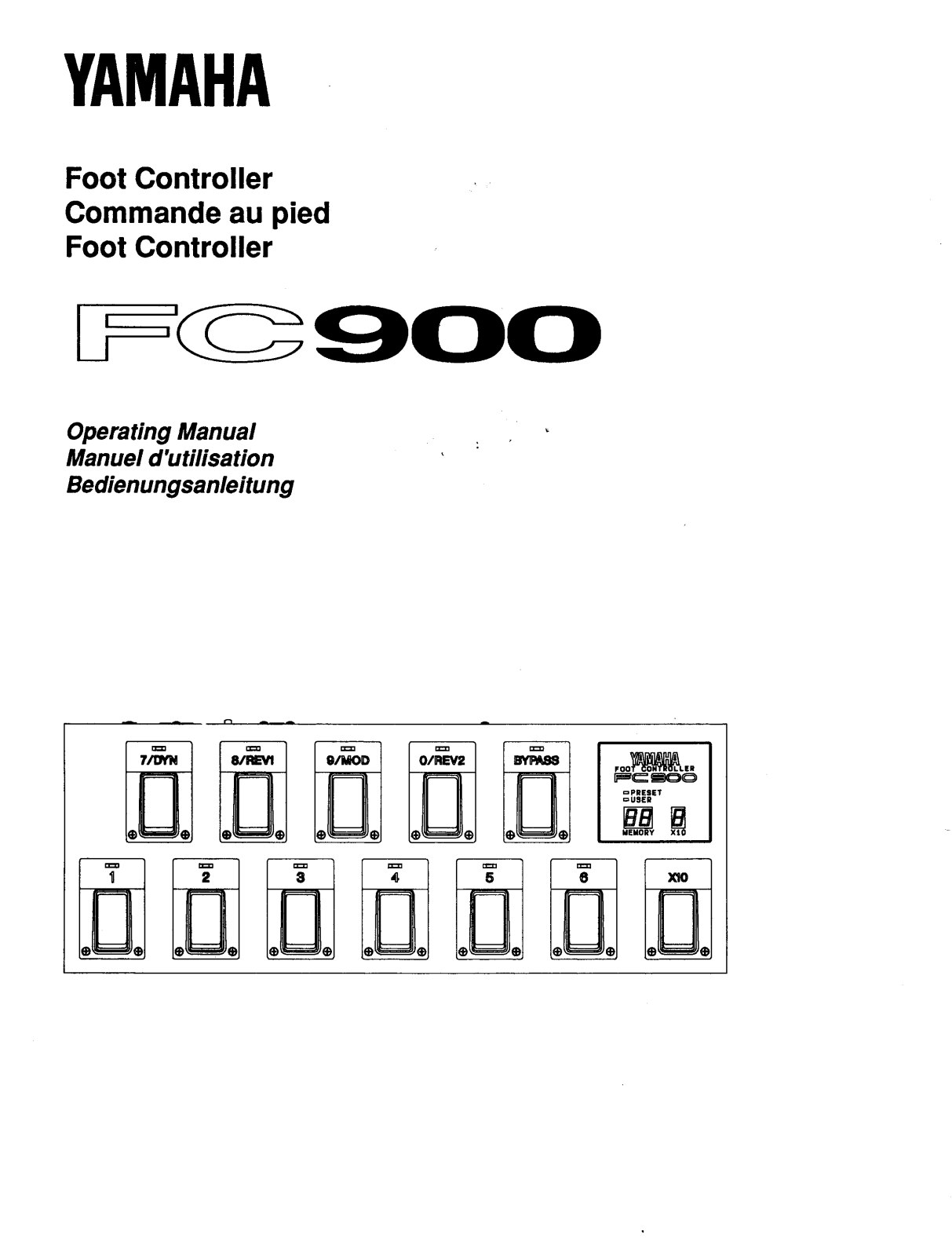 Yamaha FC900 User Manual