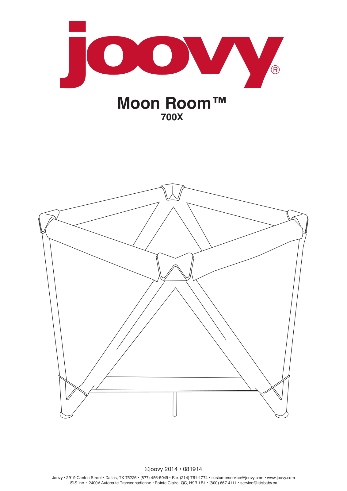 Joovy Moon Room Instruction Manual