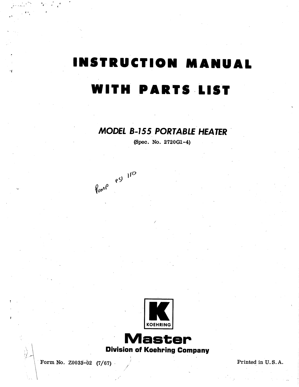 Desa Tech B155 Owner's Manual