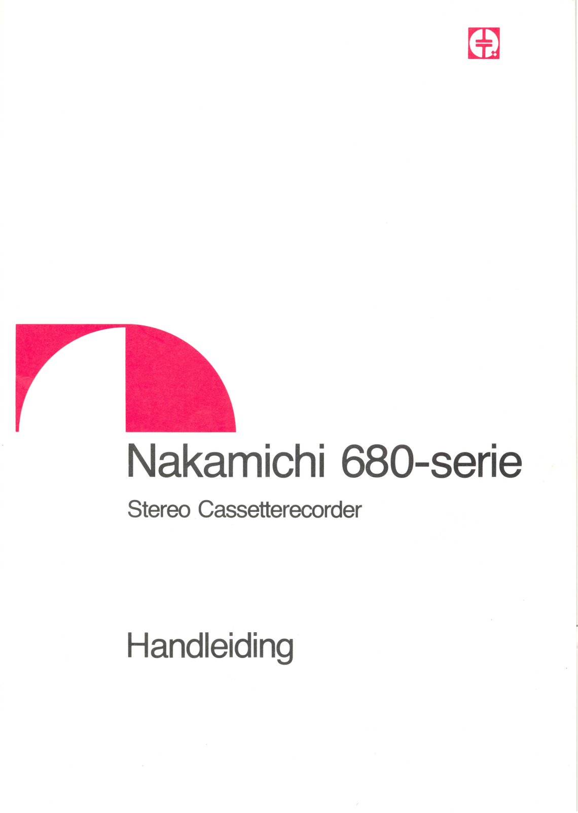 Nakamichi 680 Owners manual