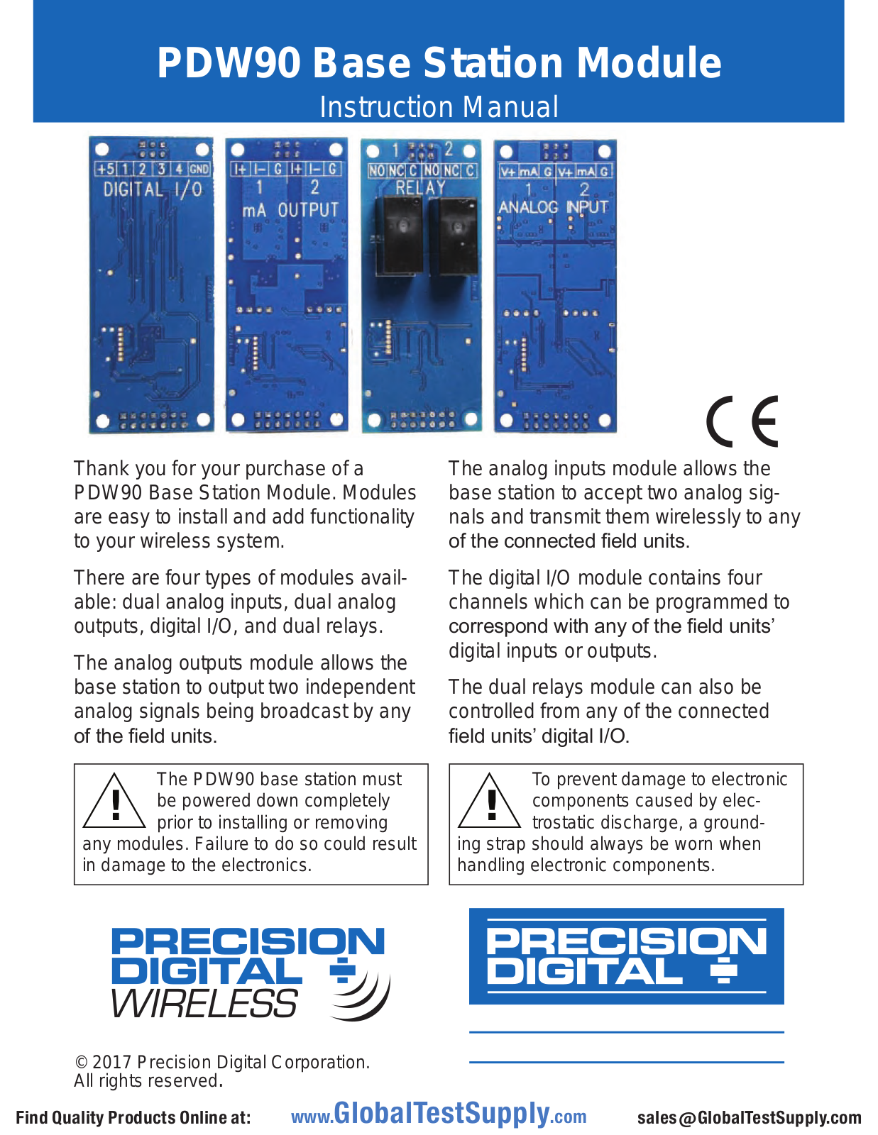 Precision Digital PDM90-CR, PDM90-CD, PDM90-CA, PDM90-CT User manual - ManualMachine.com