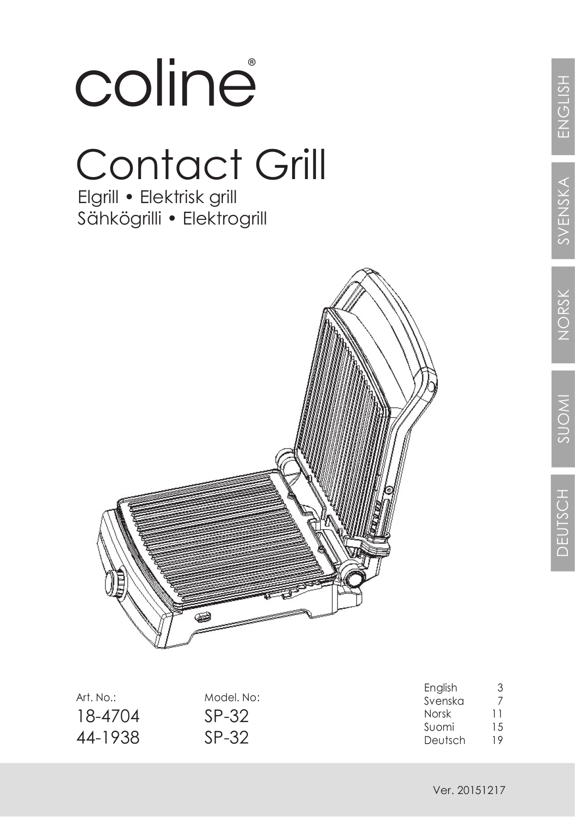 Coline SP-32 User Manual - ManualMachine.com