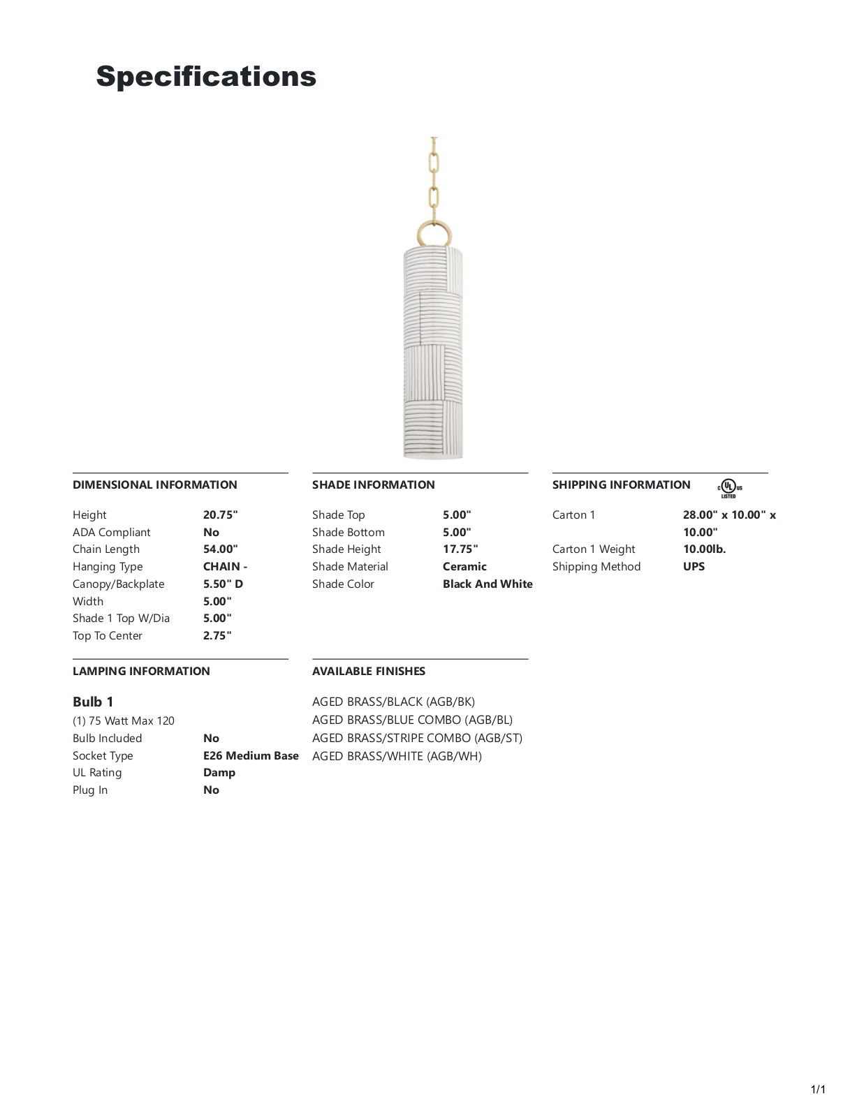 Joss & Main W002953070 Specifications - ManualMachine.com
