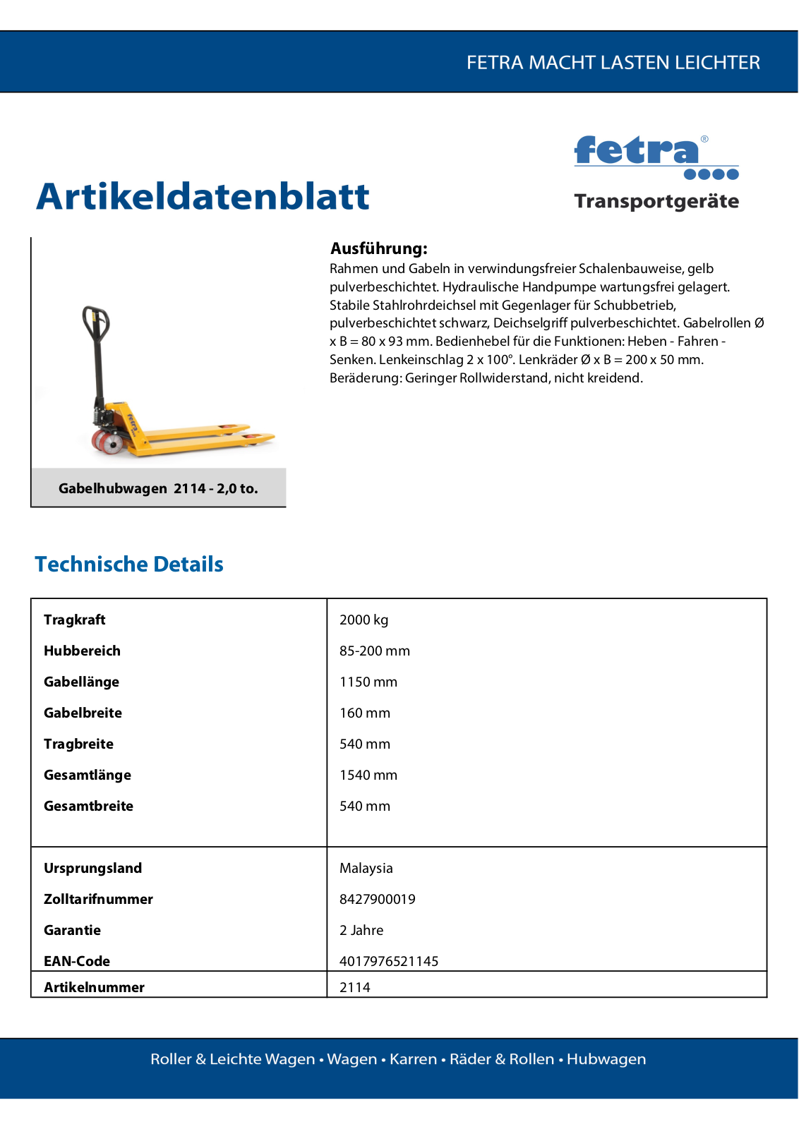 fetra 2114 User Manual - ManualMachine.com