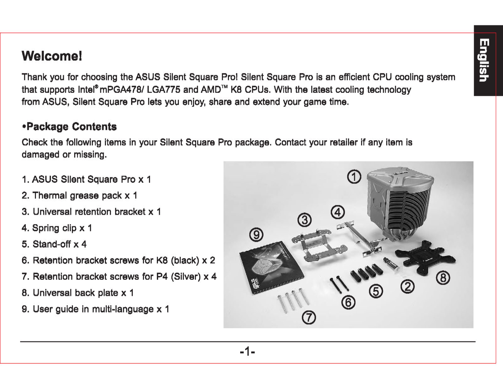 Asus SILENT SQUARE PRO User Manual