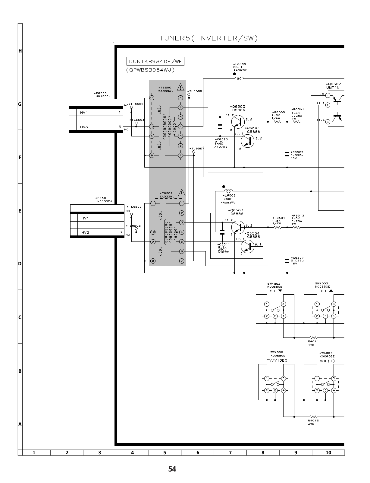 SHARP DUNTKB984DE schematic