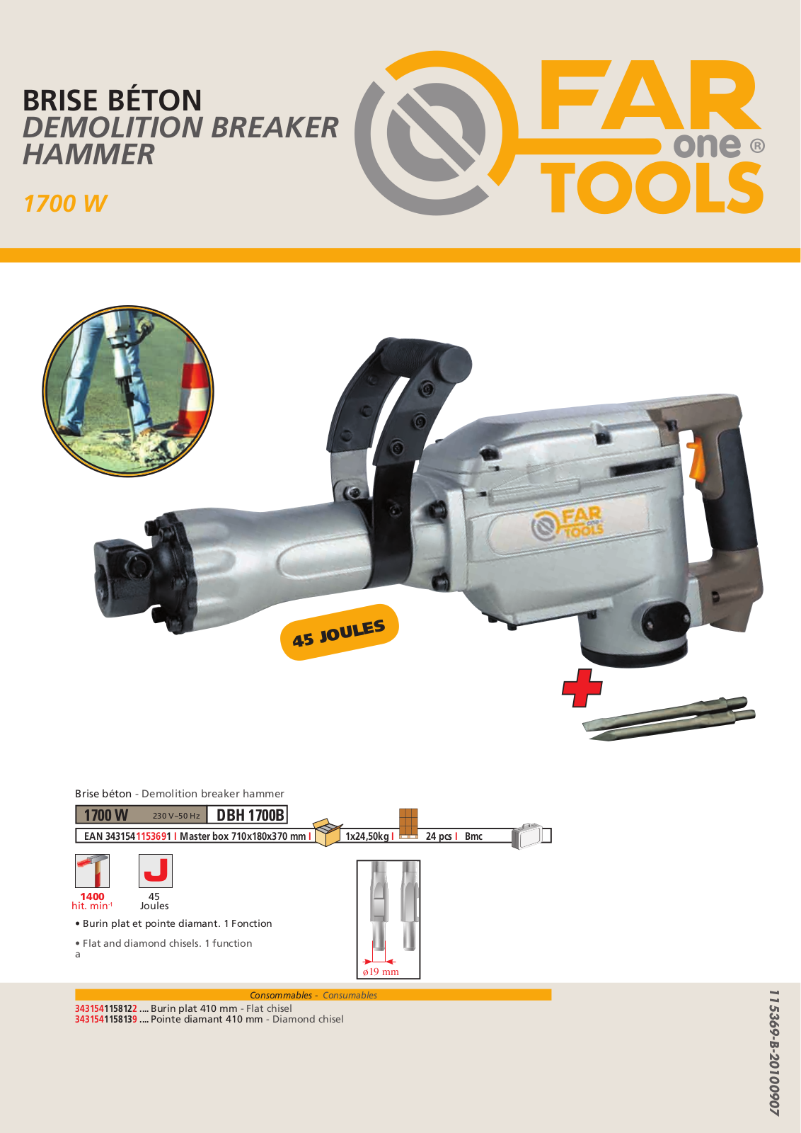 Fartools DBH 1700B User Manual