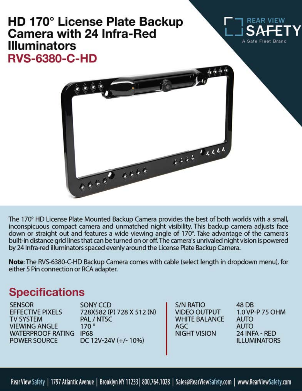 RVS Systems RVS-6380-C-04, RVS-6380-C-NC, RVS-6380-C Specsheet