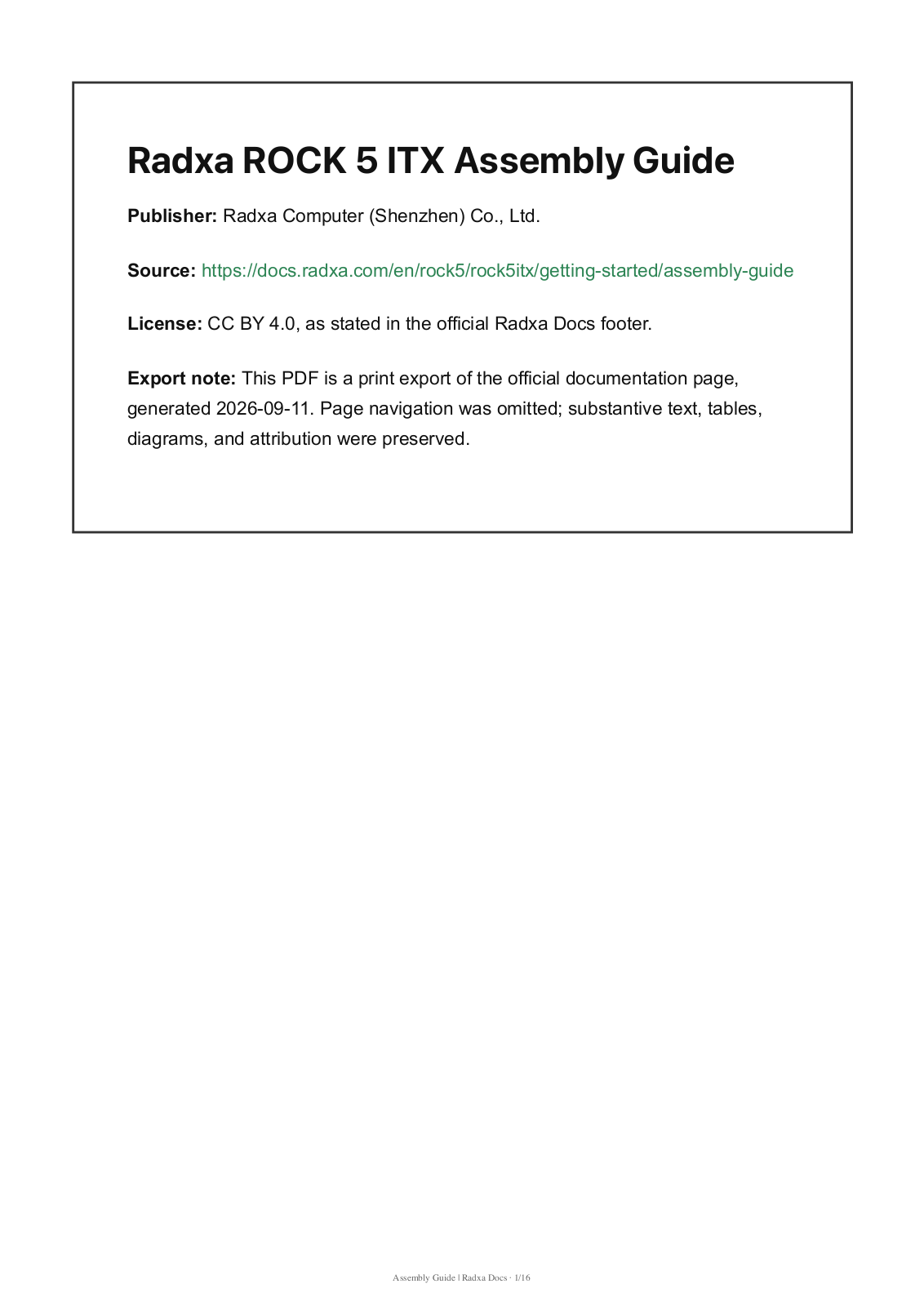 Radxa ROCK 5 ITX Assembly Guide Guide - ManualMachine.com