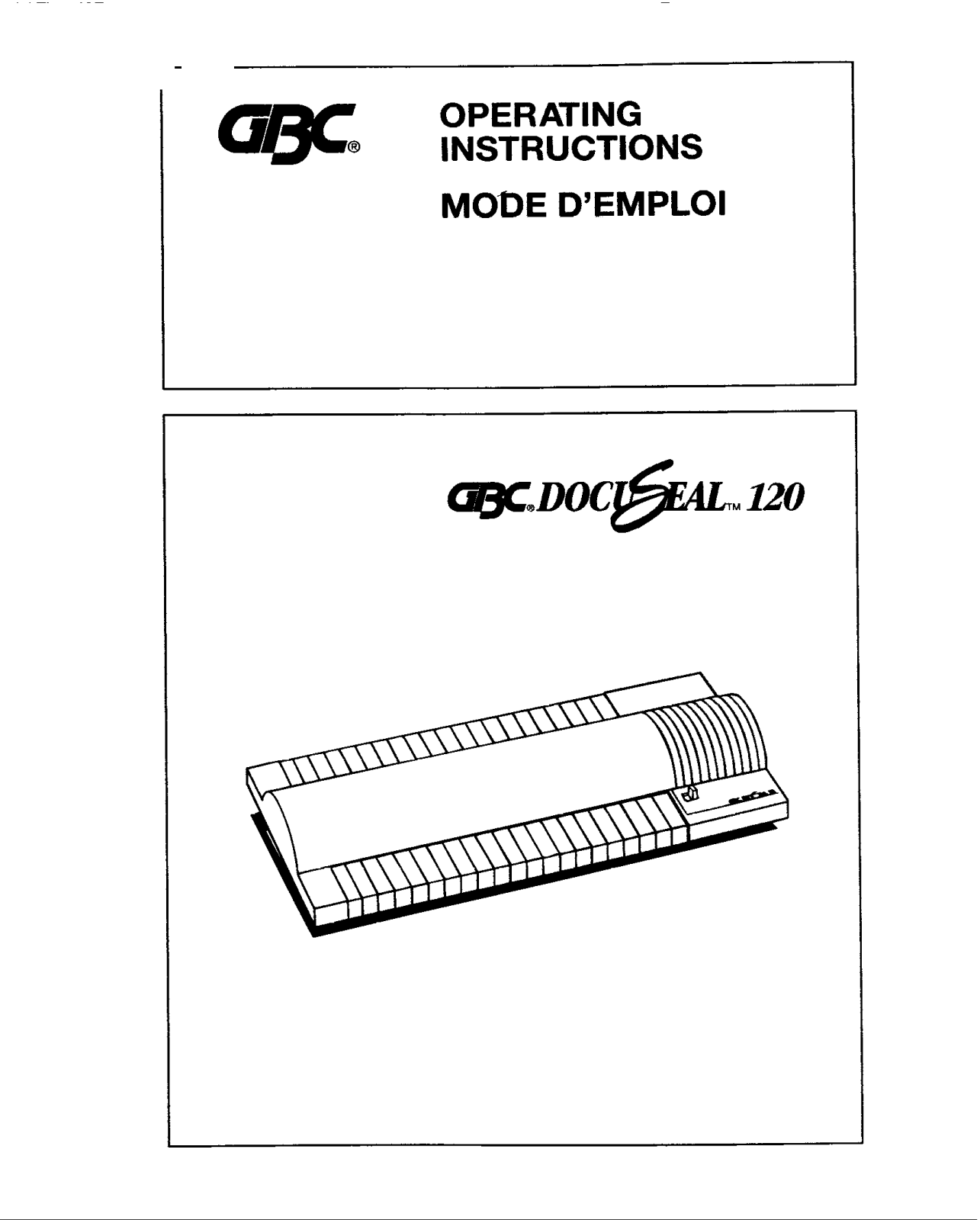 GBC 120 User Manual