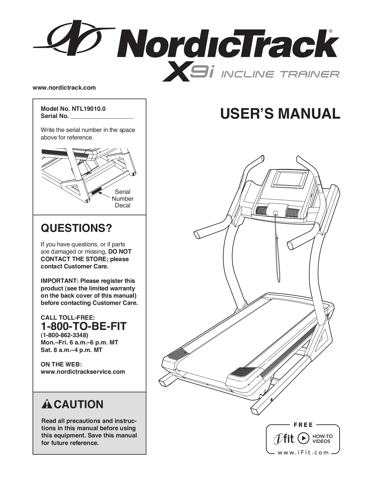 Sears NTL19010.0 User Manual