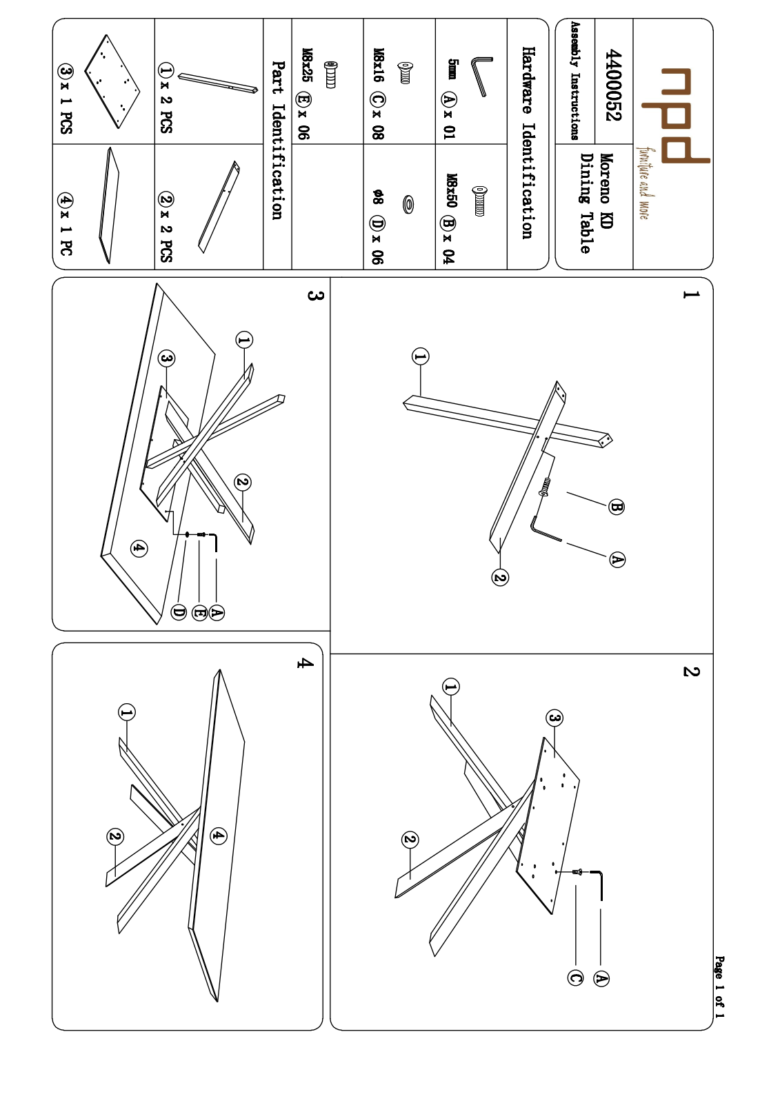 New Pacific Direct 4400052 User Manual