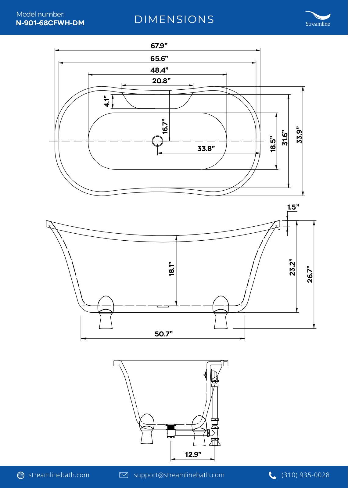 Streamline Bath SLBH7950 Specifications - ManualMachine.com