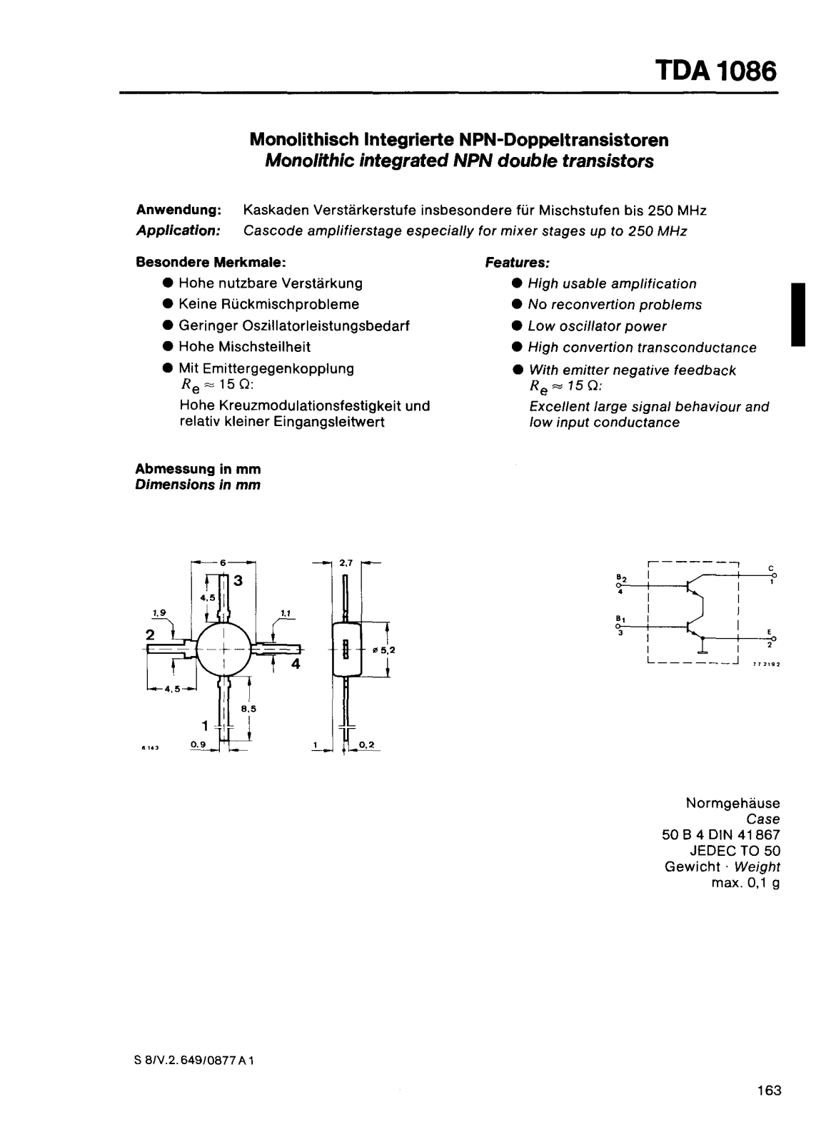 Datasheet TDA1086 Specification - ManualMachine.com
