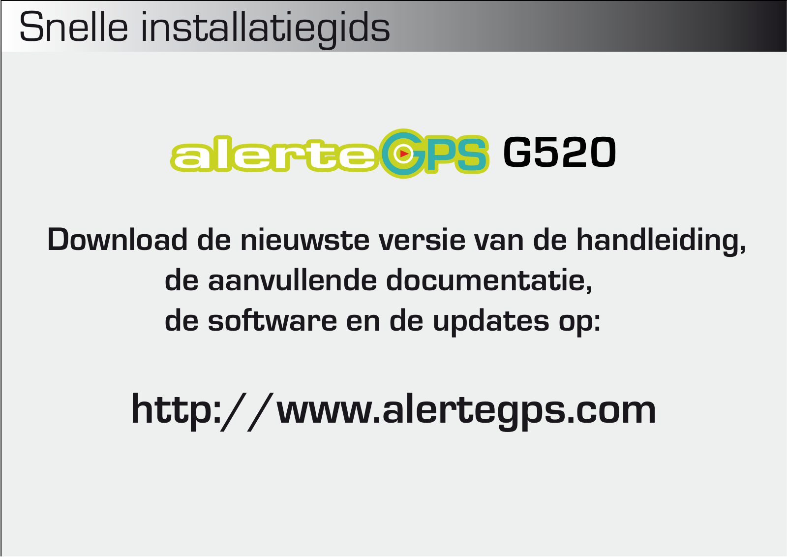 Alertegps G520 User Manual