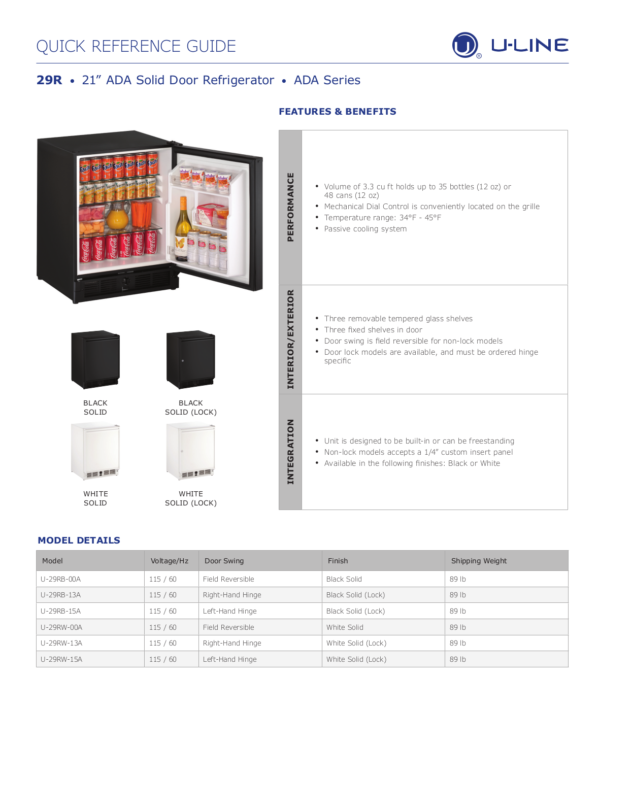 U-Line ULNE1423 Specifications - ManualMachine.com