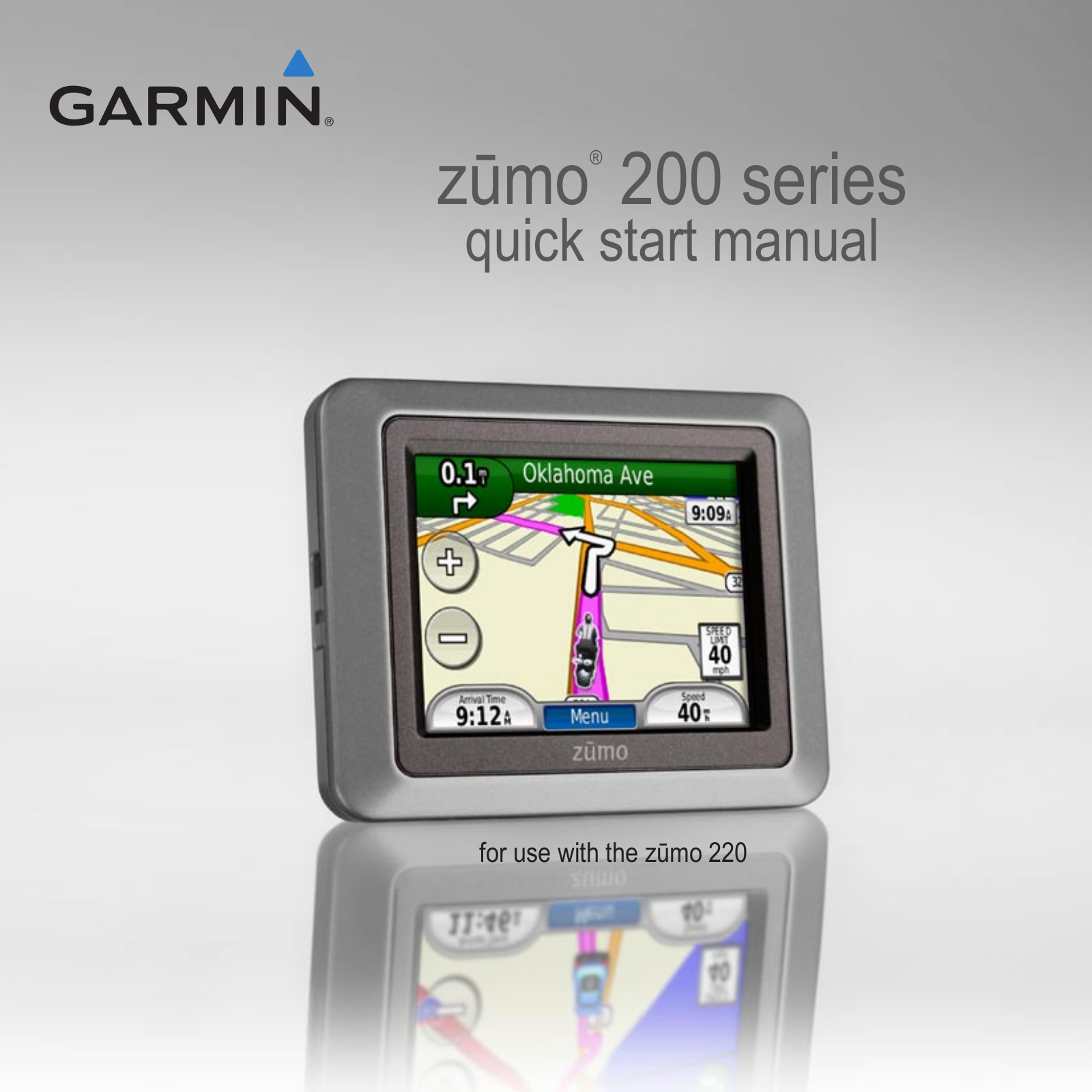 Garmin 210, 200, 220 Quick Start Guide