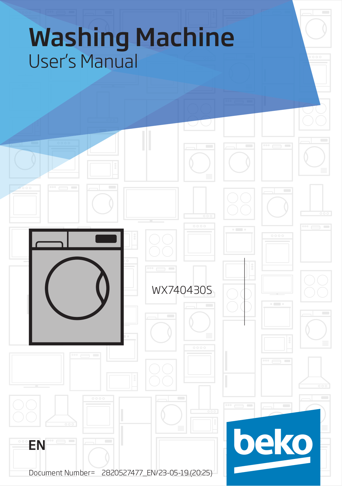 Beko WX740430S User Manual