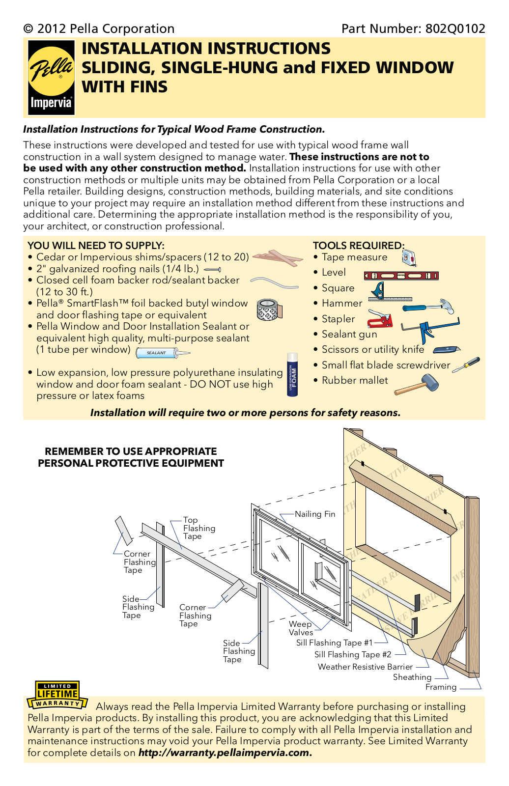 Pella SLIDING User Manual