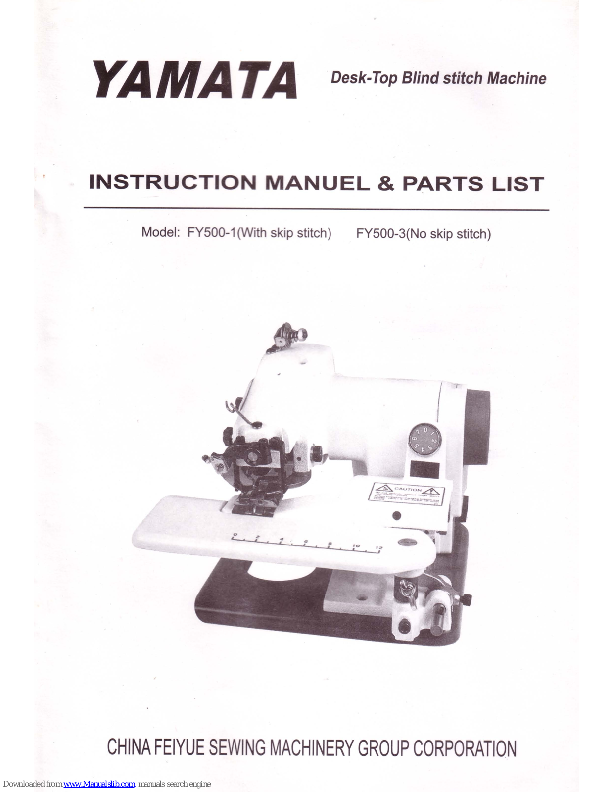 Yamata FY500-1, FY500-3 Instruction Manual