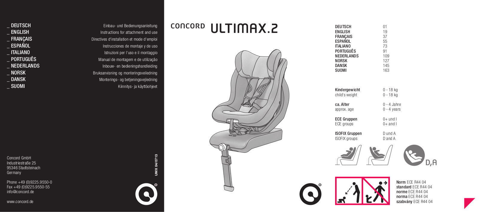 Concord ULTIMAX 2 User Manual