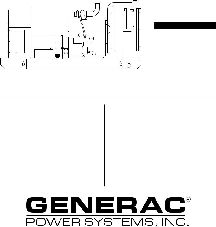 Generac SD100 User Manual