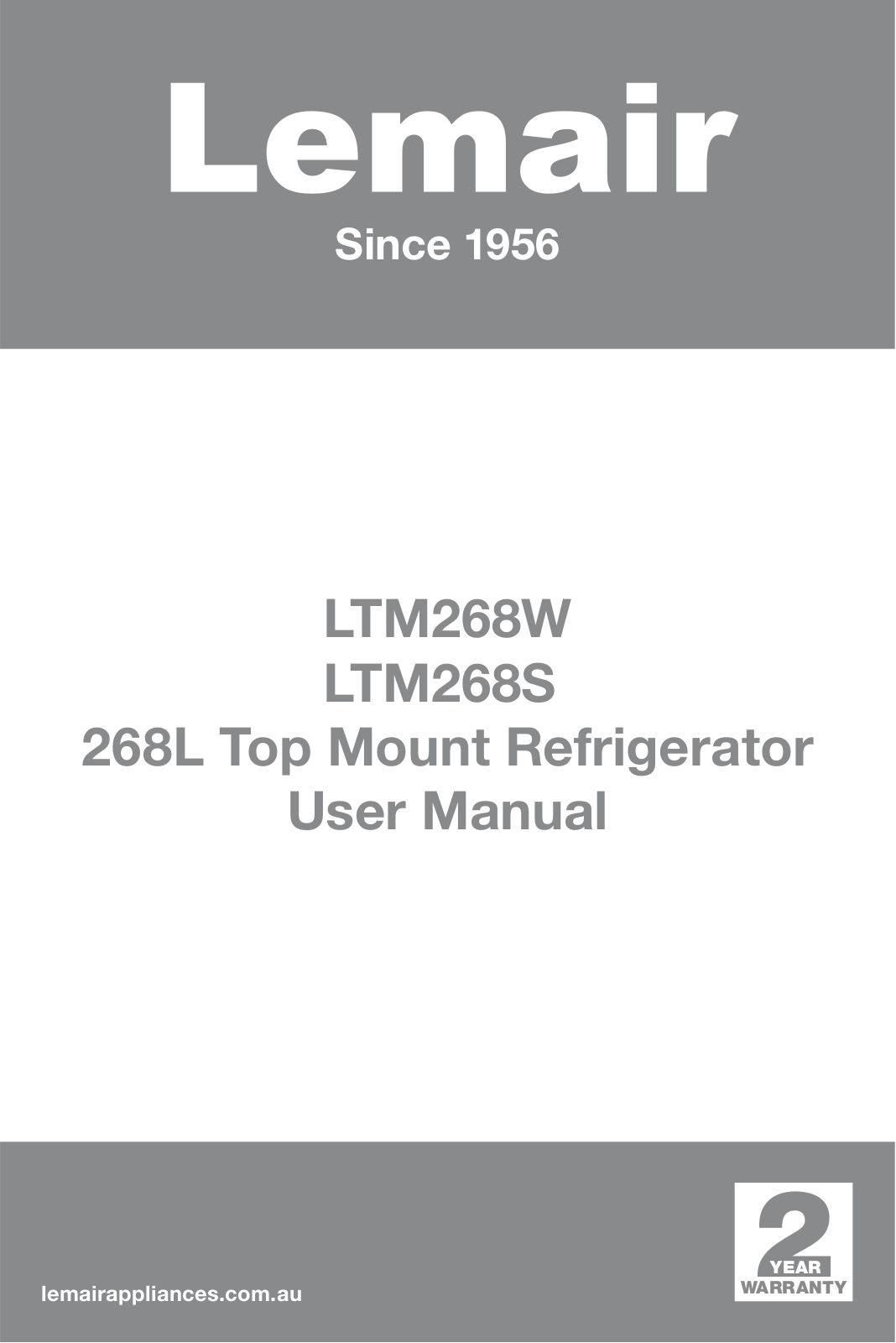 Lemair LTM268W, LTM268S User Manual