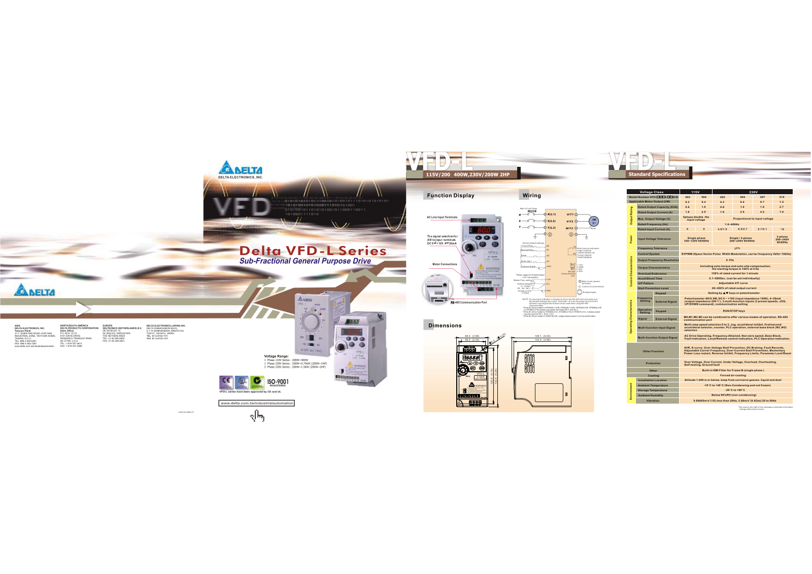 Delta Products VFD-L Series Catalog